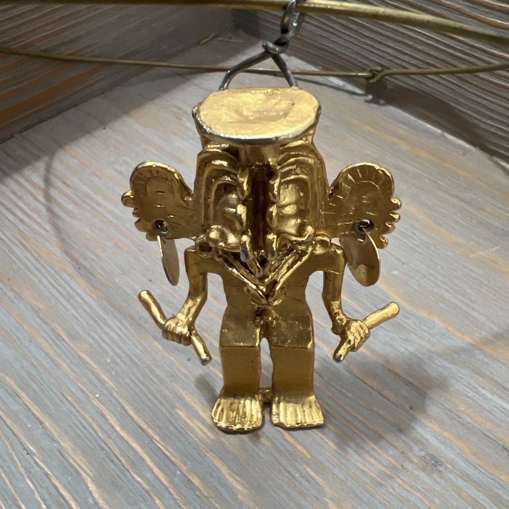 Aztec UFO Mayan Latin Mexico Indian Tribe Warrior GoD Shaman Pendant Alien